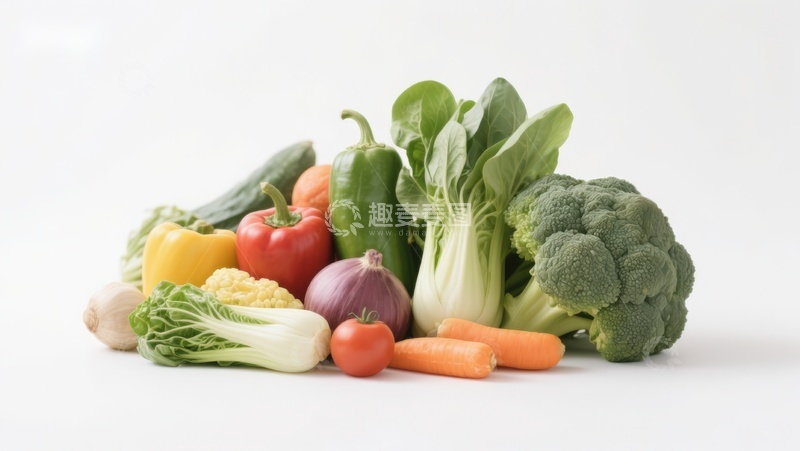高清大图下载【趣麦麦图】新鲜蔬菜组合展示
