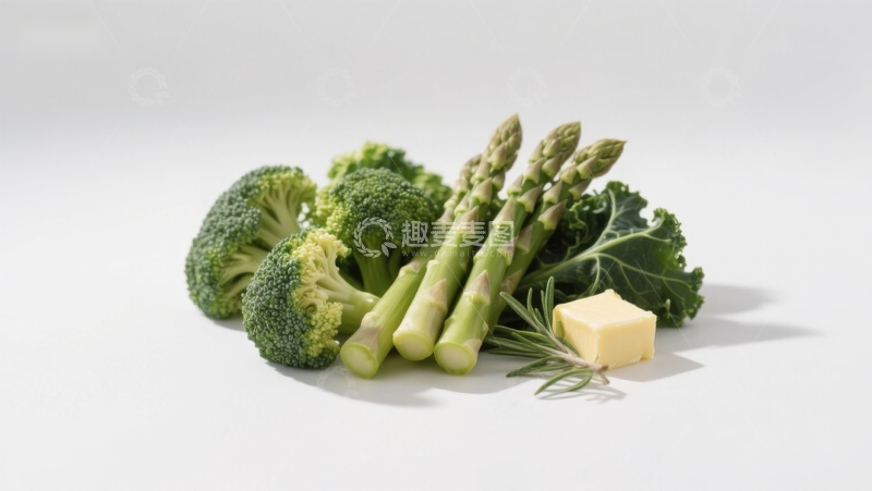 高清大图下载【趣麦麦图】-新鲜蔬菜与黄油静物