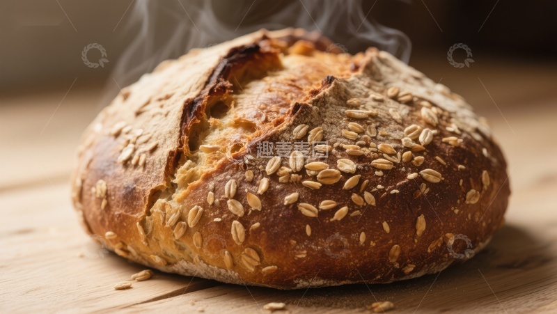 高清大图下载【趣麦麦图】新鲜出炉的全麦面包