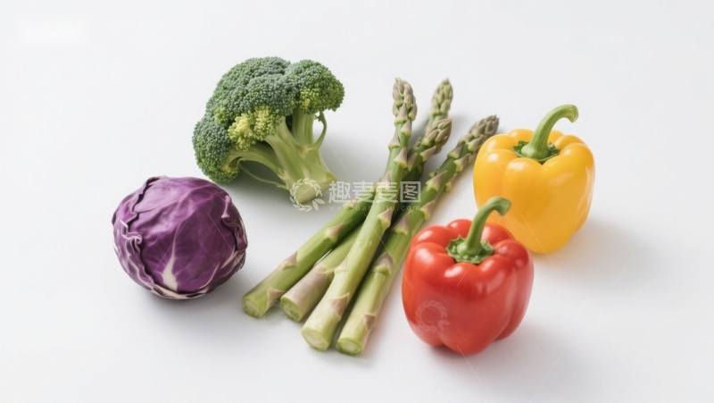 高清大图下载【趣麦麦图】新鲜蔬菜组合展示