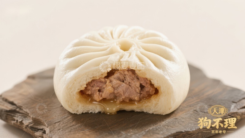 高清大图下载【趣麦麦图】鲜美肉馅包子特写
