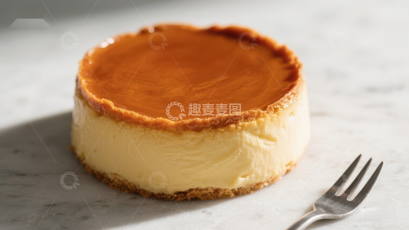 高清大图下载【趣麦麦图】焦糖顶芝士蛋糕