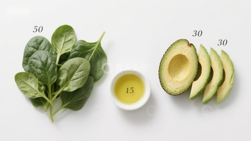 高清大图下载【趣麦麦图】新鲜蔬菜与鳄梨食材展示