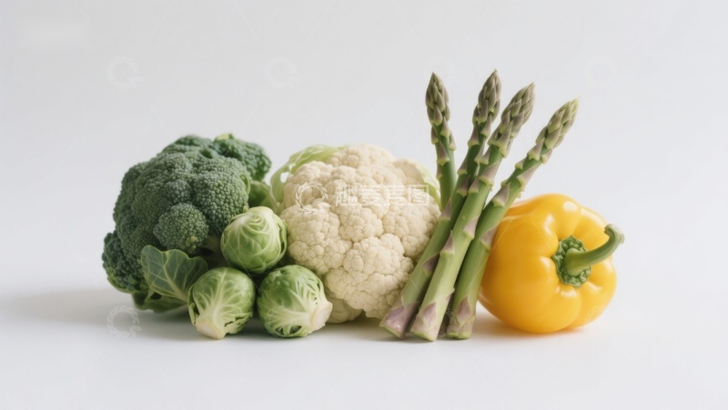 高清大图下载【趣麦麦图】新鲜蔬菜组合展示