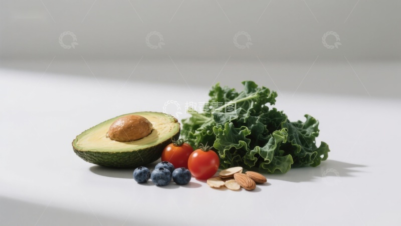 高清大图下载【趣麦麦图】新鲜蔬果与坚果组合