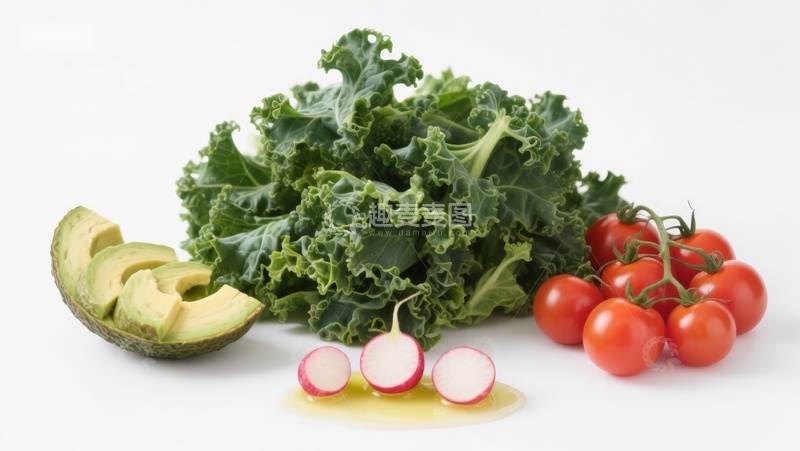 高清大图下载【趣麦麦图】新鲜蔬菜与牛油果摆拍