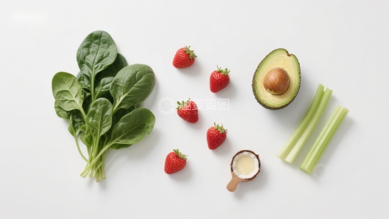 高清大图下载【趣麦麦图】新鲜蔬果食材平铺展示