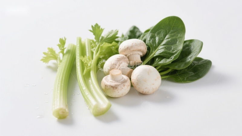 高清大图下载【趣麦麦图】新鲜蔬菜与菌类组合