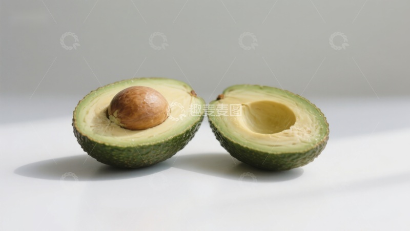 高清大图下载【趣麦麦图】切开的牛油果特写
