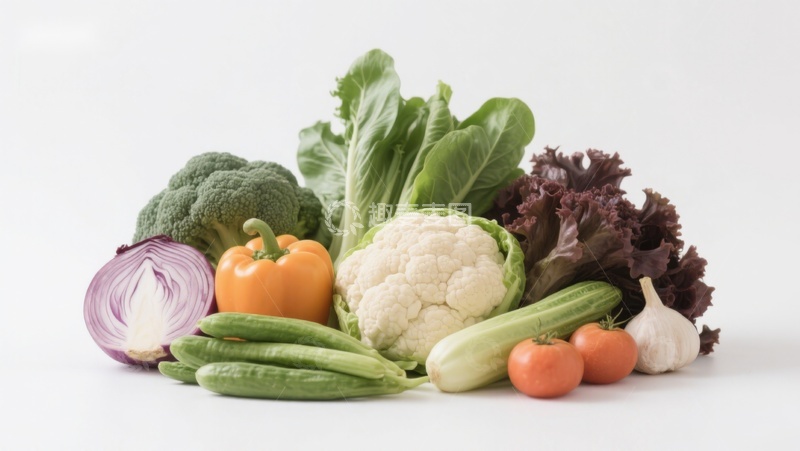 高清大图下载【趣麦麦图】新鲜蔬菜组合展示