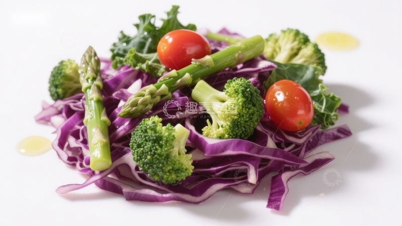 高清大图下载【趣麦麦图】新鲜蔬菜沙拉拼盘