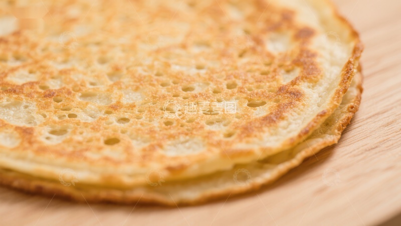 高清大图下载【趣麦麦图】金黄薄饼特写