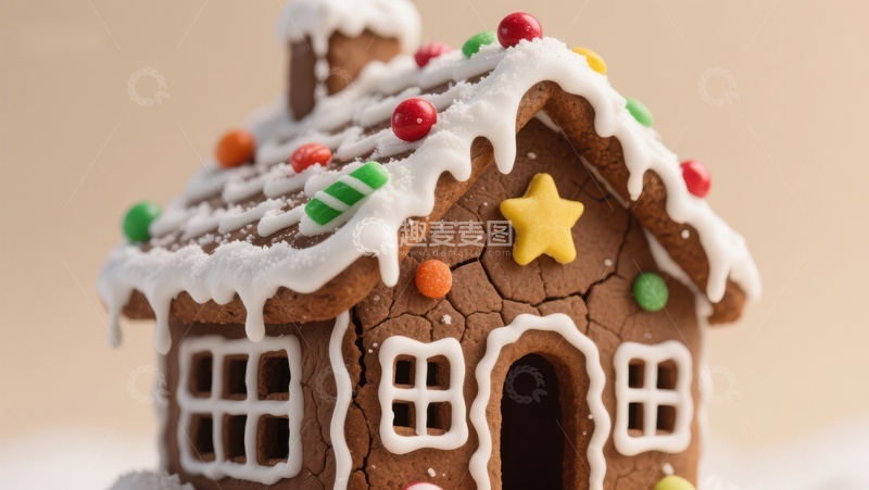 高清大图下载【趣麦麦图】精美的姜饼屋装饰