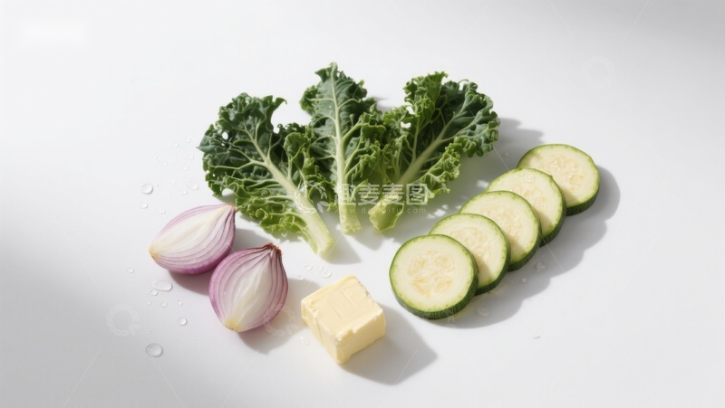 高清大图下载【趣麦麦图】新鲜蔬菜与黄油食材摆拍