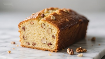 核桃蛋糕切片展示