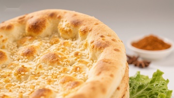 香脆芝麻面包配香料