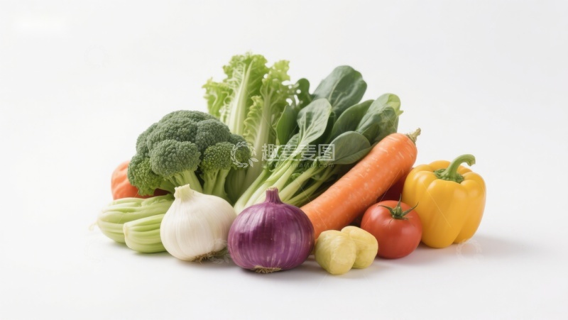 高清大图下载【趣麦麦图】新鲜蔬菜组合展示