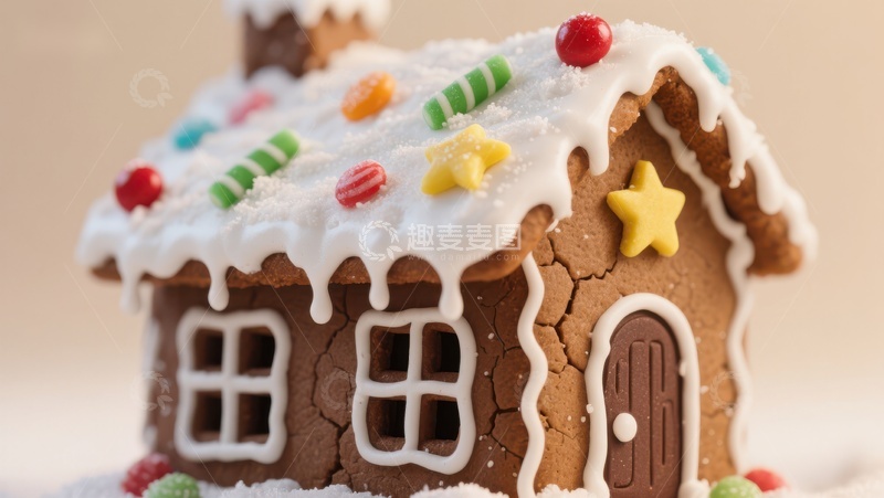 高清大图下载【趣麦麦图】装饰精美的姜饼屋