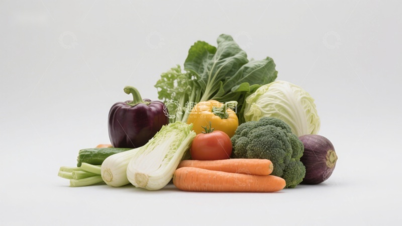 高清大图下载【趣麦麦图】新鲜蔬菜组合展示