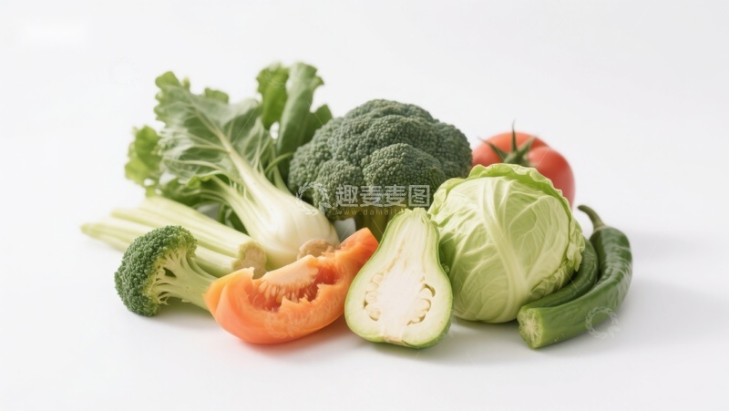 高清大图下载【趣麦麦图】新鲜蔬菜组合展示