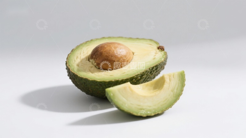 高清大图下载【趣麦麦图】切开的牛油果特写