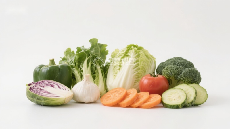 高清大图下载【趣麦麦图】新鲜蔬菜组合展示