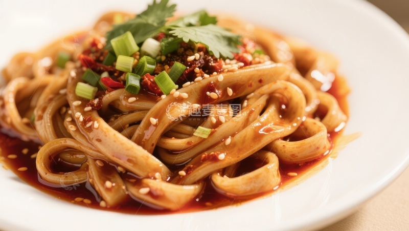 高清大图下载【趣麦麦图】麻辣拌面，香辣诱人