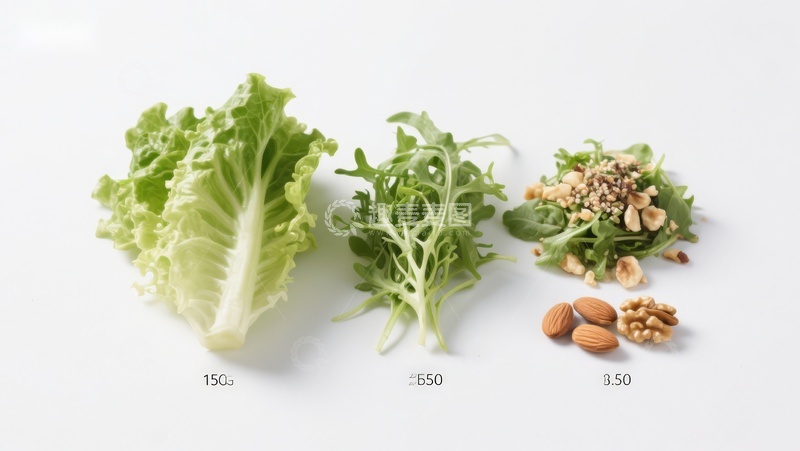 高清大图下载【趣麦麦图】新鲜蔬菜与坚果组合展示