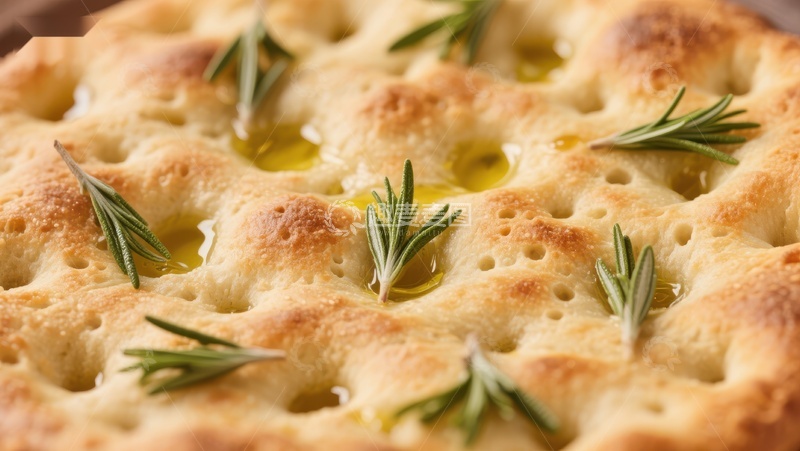 高清大图下载【趣麦麦图】香草橄榄油烤制的意式面包