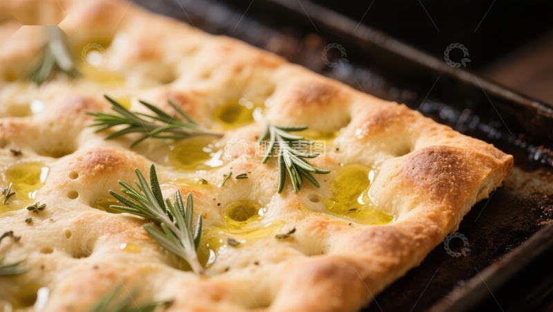 高清大图下载【趣麦麦图】香草橄榄油烤制的意式面包