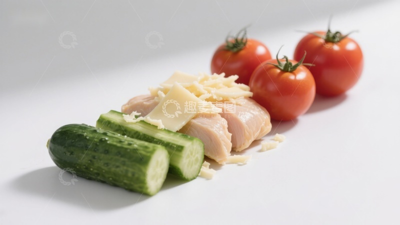 高清大图下载【趣麦麦图】新鲜食材排列展示
