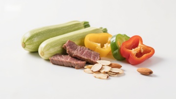 新鲜食材组合展示