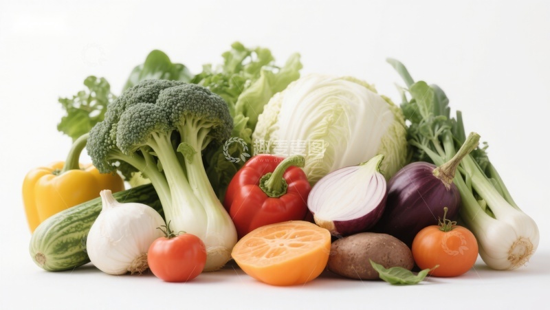 高清大图下载【趣麦麦图】新鲜蔬菜组合展示