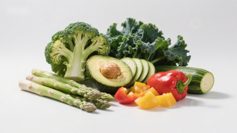 高清大图下载【趣麦麦图】新鲜蔬菜组合展示