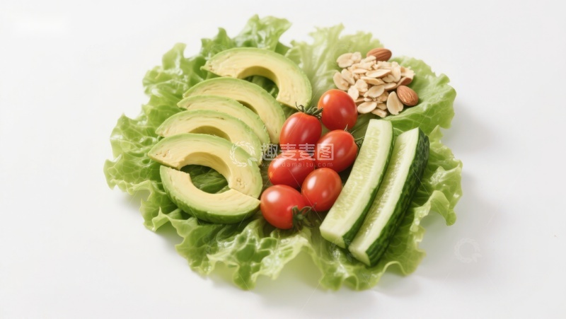 高清大图下载【趣麦麦图】新鲜蔬菜水果拼盘