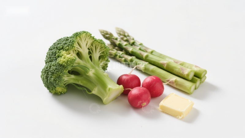 高清大图下载【趣麦麦图】新鲜蔬菜与黄油静物