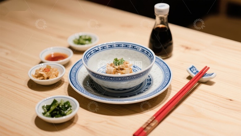 精致日式料理摆盘