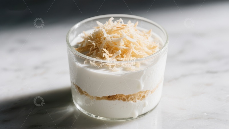 高清大图下载【趣麦麦图】椰蓉奶油甜点杯