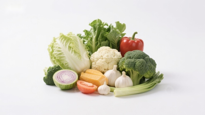 高清大图下载【趣麦麦图】新鲜蔬菜组合展示