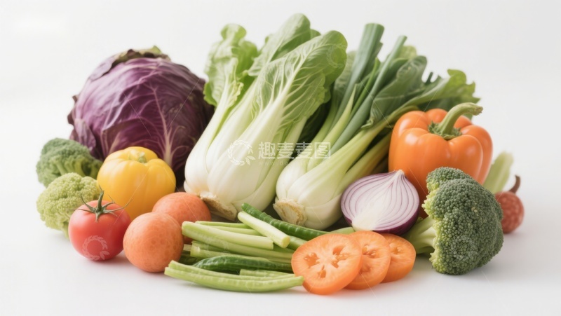 高清大图下载【趣麦麦图】新鲜蔬菜组合展示