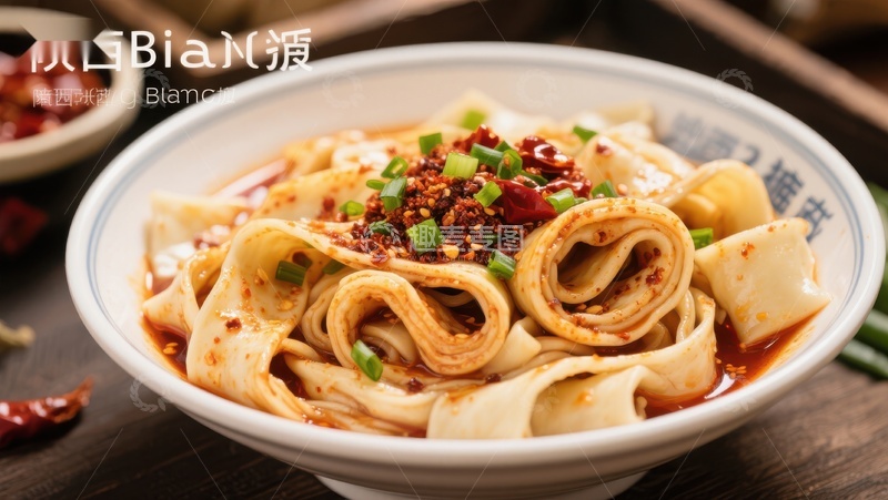 高清大图下载【趣麦麦图】美味凉皮，香辣诱人