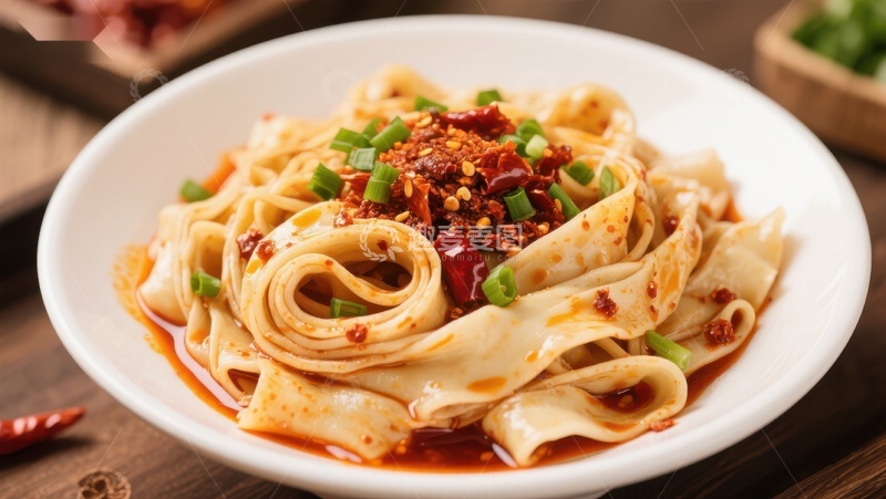 高清大图下载【趣麦麦图】麻辣凉皮，鲜香诱人