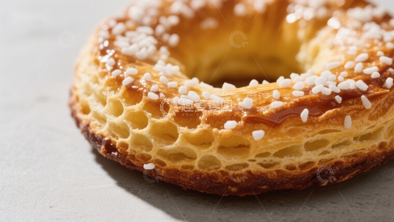 高清大图下载【趣麦麦图】酥脆糖霜甜甜圈特写
