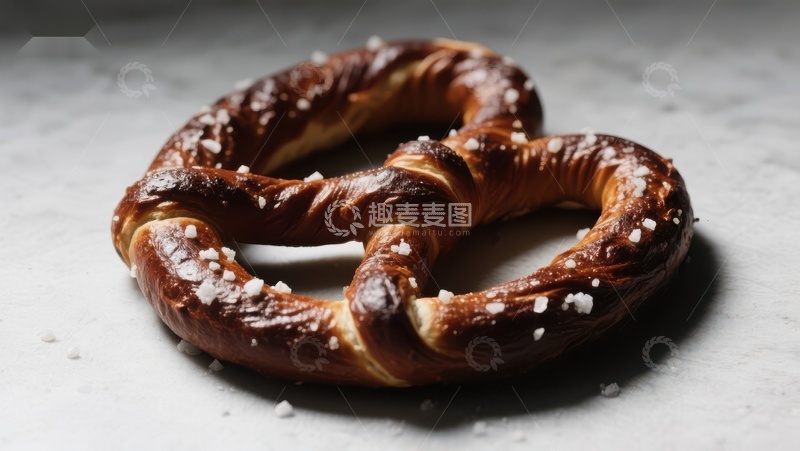 高清大图下载【趣麦麦图】酥脆咸香的椒盐面包结