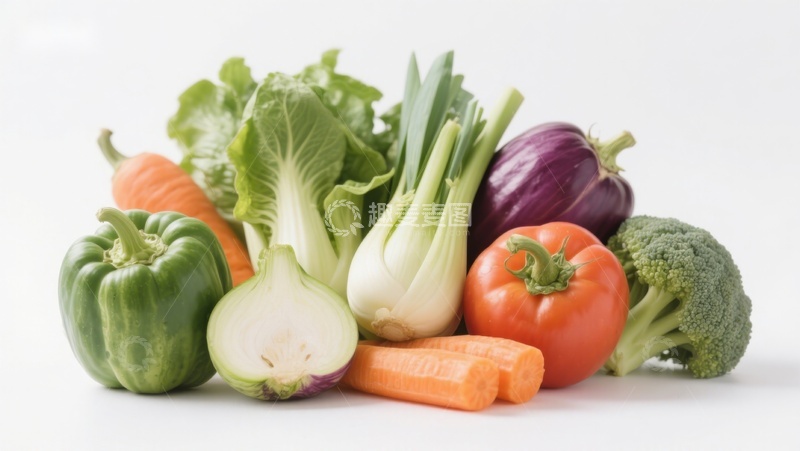 高清大图下载【趣麦麦图】新鲜蔬菜组合展示