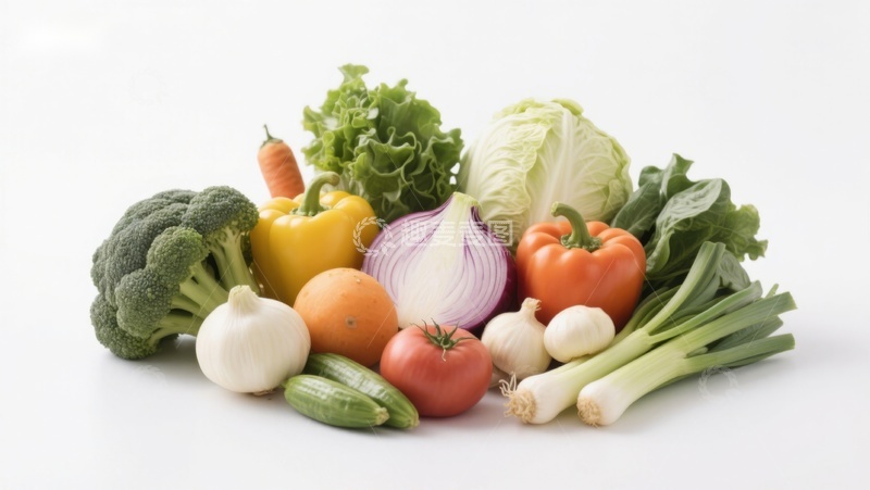 高清大图下载【趣麦麦图】新鲜蔬菜组合展示