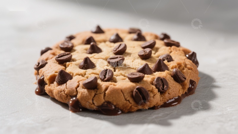 高清大图下载【趣麦麦图】巧克力豆饼干特写