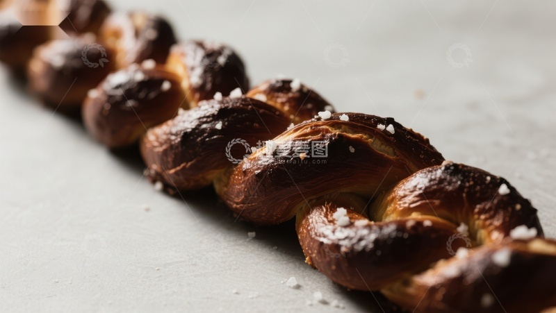 高清大图下载【趣麦麦图】一排金黄酥脆的椒盐卷饼