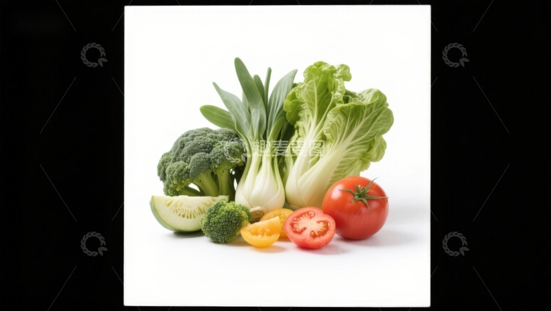 高清大图下载【趣麦麦图】新鲜蔬菜组合展示