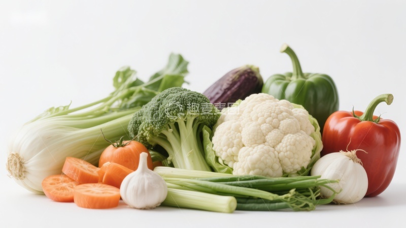 高清大图下载【趣麦麦图】新鲜蔬菜组合展示